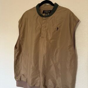 Casual Tan Golf Vest for Men